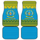 Afro Rwanda Christmas Car Mats Noheli Nziza Coat Of Arms - African Pattern