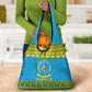 Afro Rwanda Christmas Grocery Bag Noheli Nziza Coat Of Arms - African Pattern