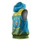 Afro Rwanda Christmas Sleeveless Hoodie Noheli Nziza Coat Of Arms - African Pattern - African Pride