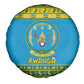 Afro Rwanda Christmas Spare Tire Cover Noheli Nziza Coat Of Arms - African Pattern