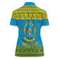 Afro Rwanda Christmas Women Polo Shirt Noheli Nziza Coat Of Arms - African Pattern