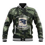 761st Tank Battalion Black Panthers Baseball Jacket WWII Military Camouflage - African Pride