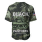 761st Tank Battalion Black Panthers Baseball Jersey WWII Military Camouflage - African Pride