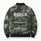 761st Tank Battalion Black Panthers Bomber Puffer Jacket WWII Military Camouflage - African Pride