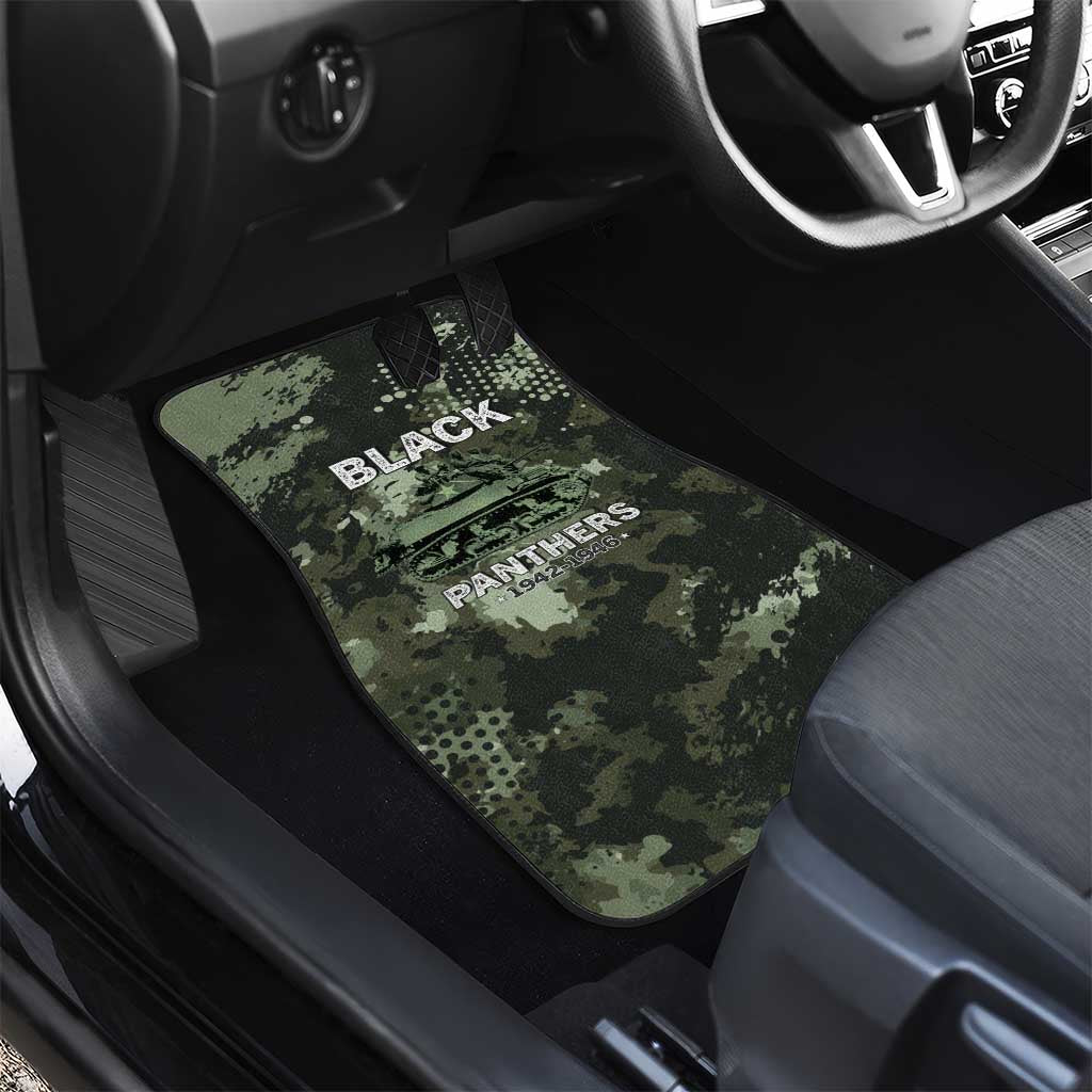 761st Tank Battalion Black Panthers Car Mats WWII Military Camouflage - African Pride