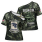 761st Tank Battalion Black Panthers Cross Shoulder Shirt WWII Military Camouflage - African Pride
