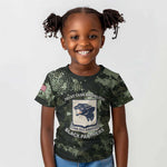 761st Tank Battalion Black Panthers Kid T shirt WWII Military Camouflage - African Pride