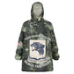 761st Tank Battalion Black Panthers Kid Wearable Blanket Hoodie WWII Military Camouflage - African Pride