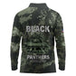 761st Tank Battalion Black Panthers Long Sleeve Polo Shirt WWII Military Camouflage - African Pride