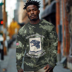 761st Tank Battalion Black Panthers Long Sleeve Shirt WWII Military Camouflage - African Pride