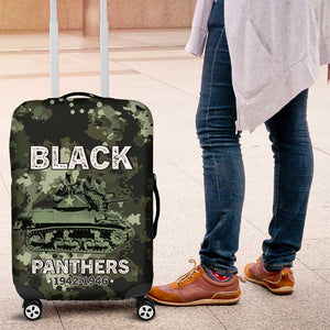 761st Tank Battalion Black Panthers Luggage Cover WWII Military Camouflage - African Pride
