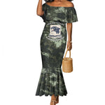 761st Tank Battalion Black Panthers Mermaid Dress WWII Military Camouflage - African Pride