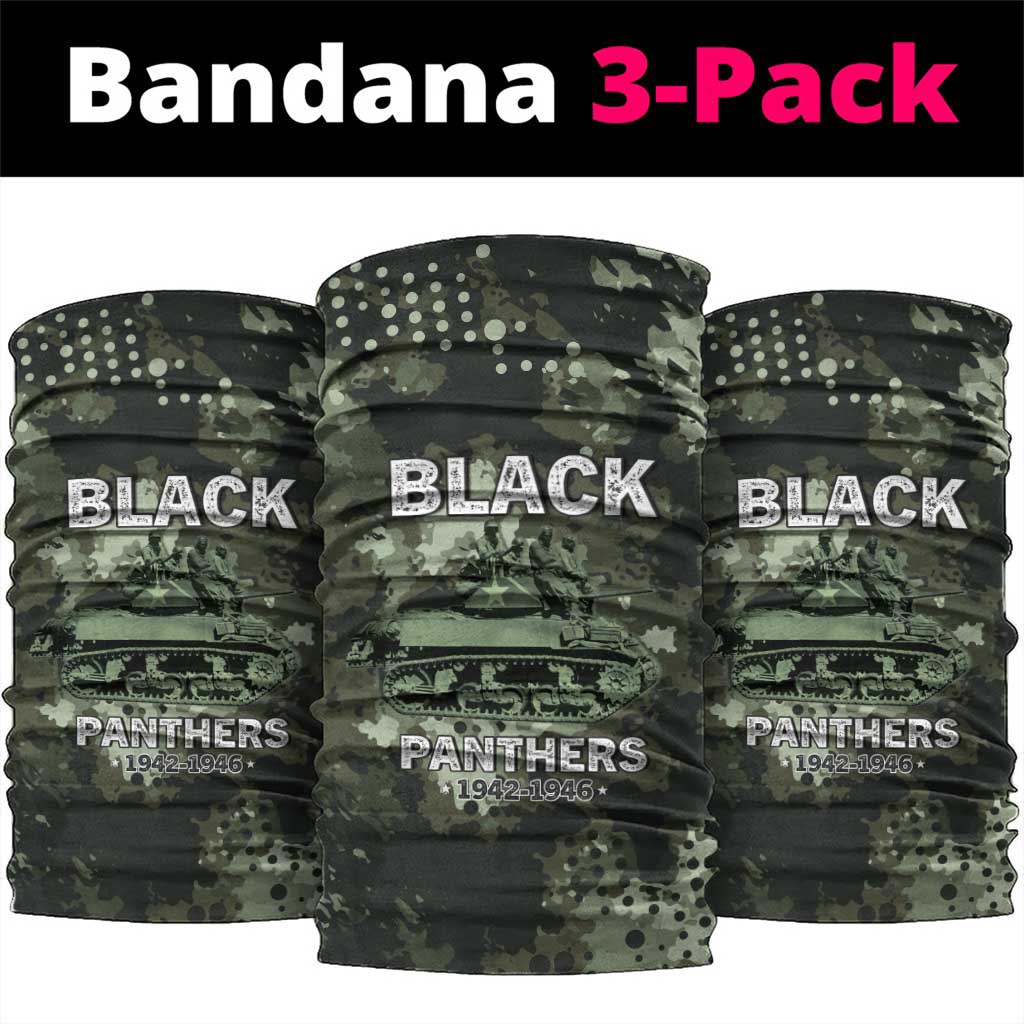 761st Tank Battalion Black Panthers Neck Gaiter WWII Military Camouflage - African Pride