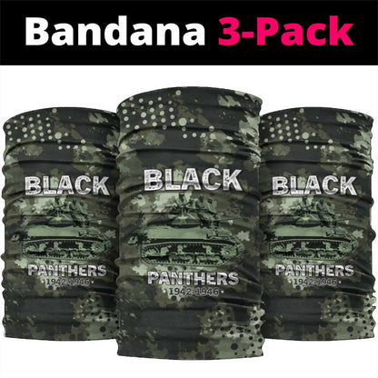 761st Tank Battalion Black Panthers Neck Gaiter WWII Military Camouflage - African Pride