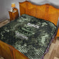 761st Tank Battalion Black Panthers Quilt WWII Military Camouflage - African Pride