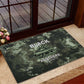 761st Tank Battalion Black Panthers Rubber Doormat WWII Military Camouflage - African Pride
