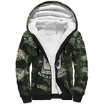 761st Tank Battalion Black Panthers Sherpa Hoodie WWII Military Camouflage - African Pride
