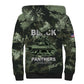 761st Tank Battalion Black Panthers Sherpa Hoodie WWII Military Camouflage - African Pride
