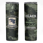 761st Tank Battalion Black Panthers Skinny Tumbler WWII Military Camouflage - African Pride