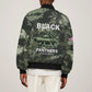 761st Tank Battalion Black Panthers Sleeve Zip Bomber Jacket WWII Military Camouflage - African Pride