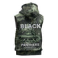 761st Tank Battalion Black Panthers Sleeveless Zip Hoodie WWII Military Camouflage - African Pride