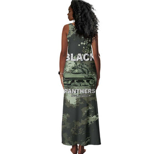 761st Tank Battalion Black Panthers Tank Maxi Dress WWII Military Camouflage - African Pride
