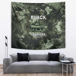 761st Tank Battalion Black Panthers Tapestry WWII Military Camouflage - African Pride