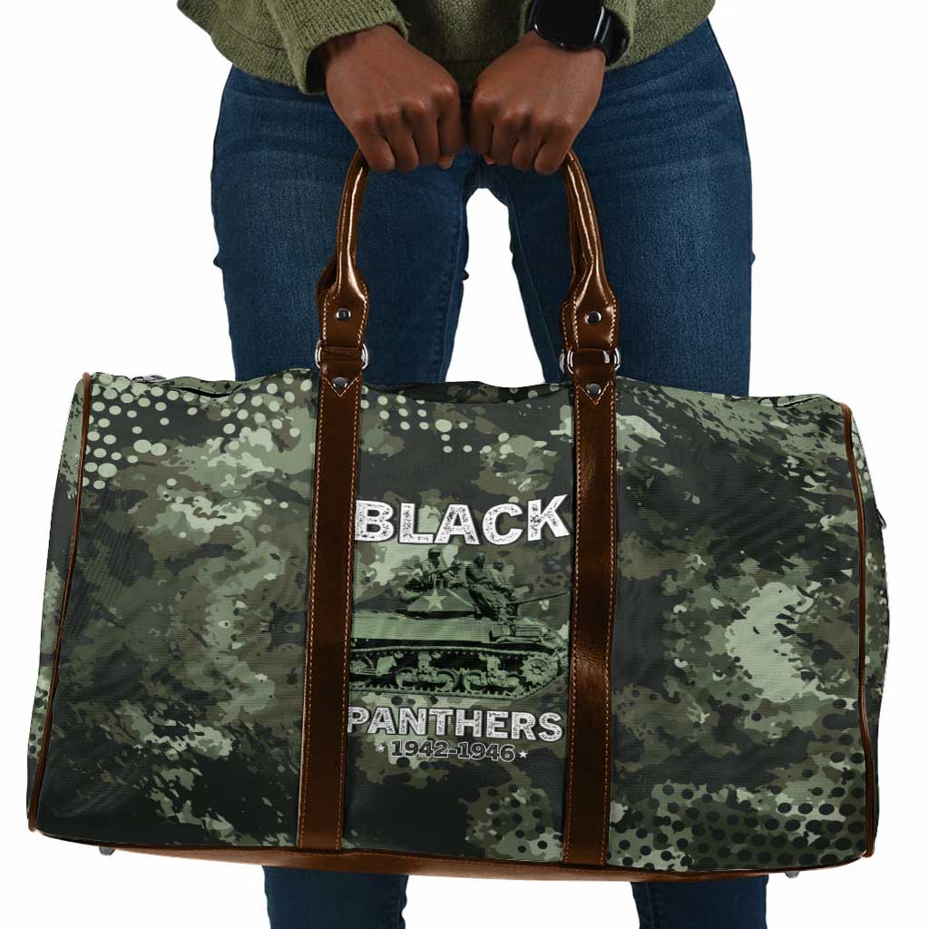 761st Tank Battalion Black Panthers Travel Bag WWII Military Camouflage - African Pride