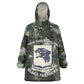 761st Tank Battalion Black Panthers Wearable Blanket Hoodie WWII Military Camouflage - African Pride
