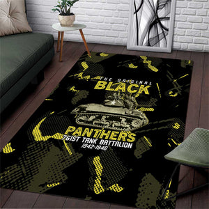 The Original Black Panthers 761st Tank Battalion Area Rug African American Heroes - African Pride
