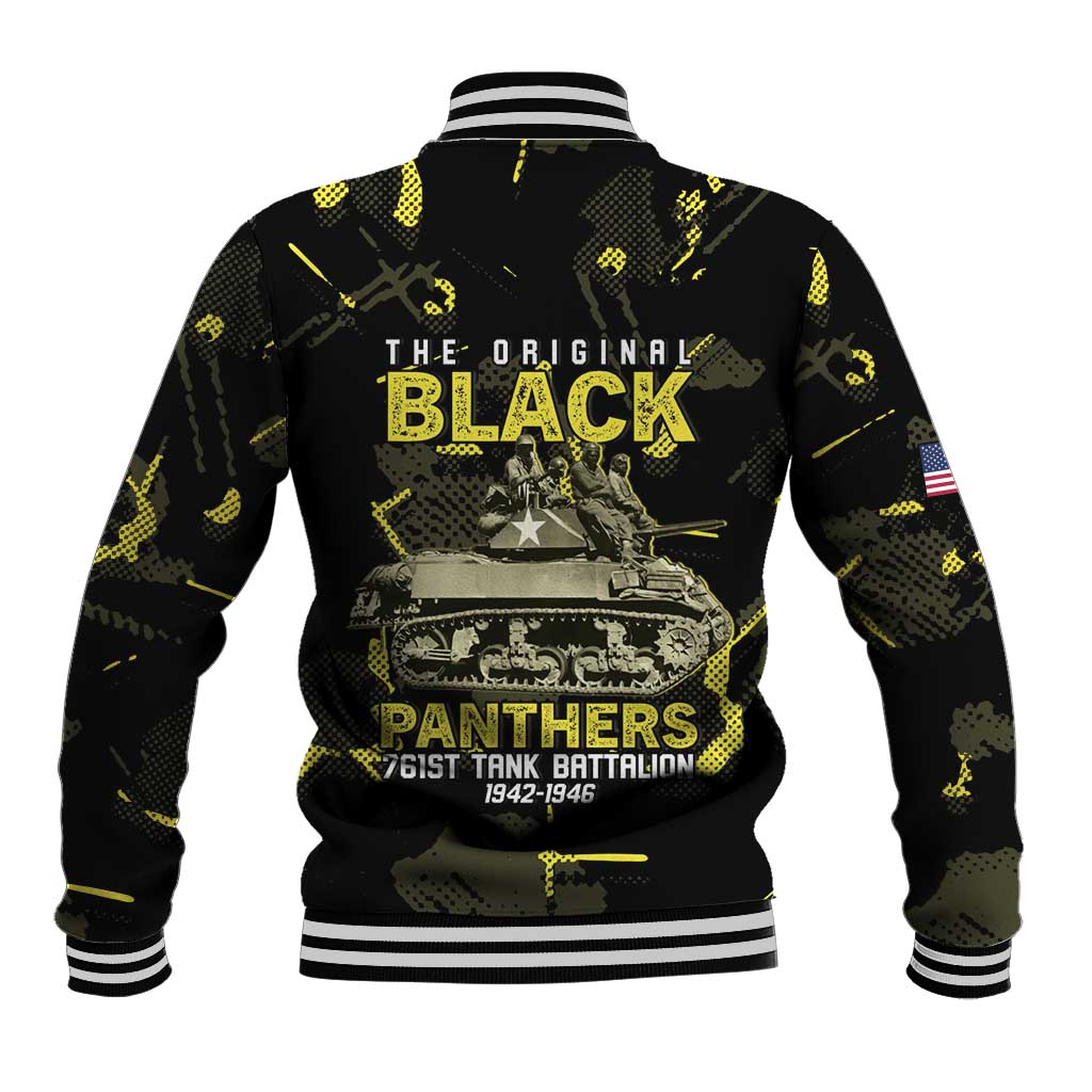 The Original Black Panthers 761st Tank Battalion Baseball Jacket African American Heroes - African Pride