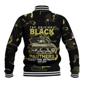 The Original Black Panthers 761st Tank Battalion Baseball Jacket African American Heroes - African Pride