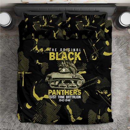 The Original Black Panthers 761st Tank Battalion Bedding Set African American Heroes - African Pride