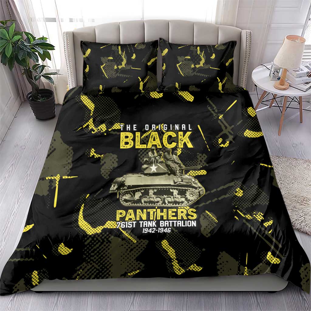 The Original Black Panthers 761st Tank Battalion Bedding Set African American Heroes - African Pride
