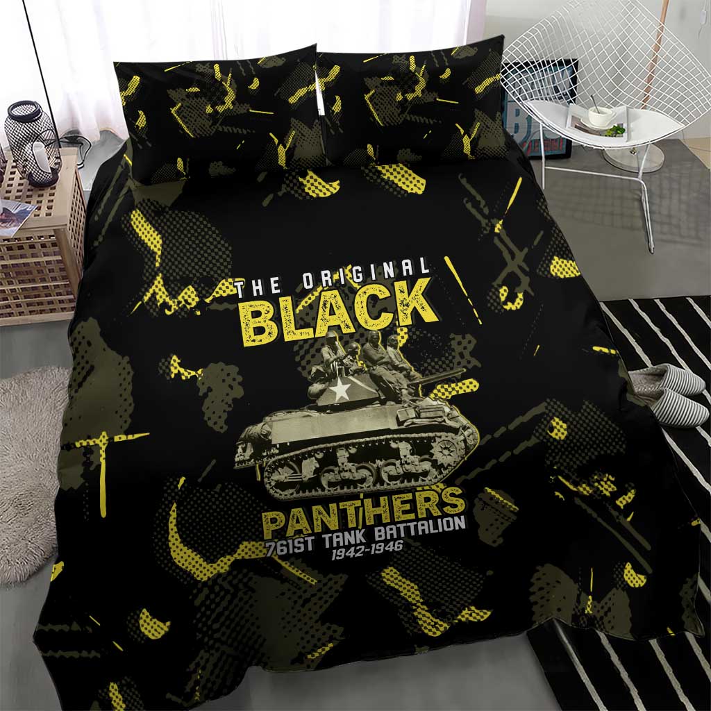 The Original Black Panthers 761st Tank Battalion Bedding Set African American Heroes - African Pride