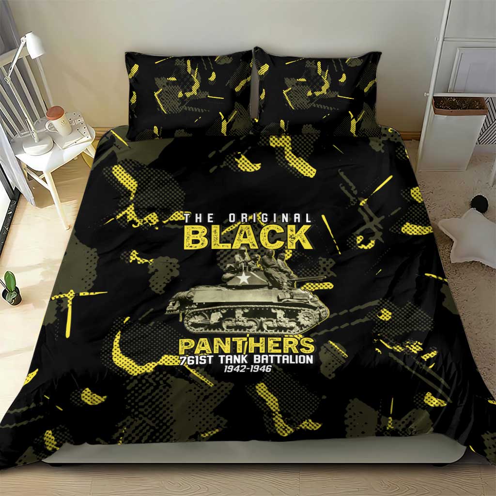 The Original Black Panthers 761st Tank Battalion Bedding Set African American Heroes - African Pride