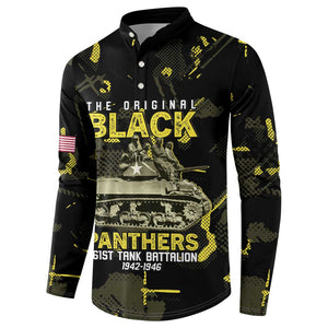 The Original Black Panthers 761st Tank Battalion Button Sweatshirt African American Heroes