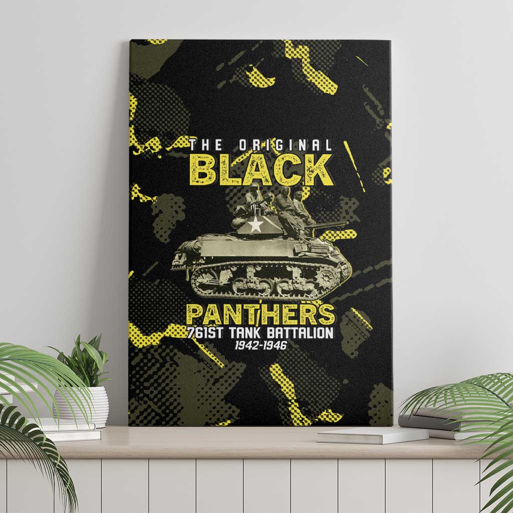 The Original Black Panthers 761st Tank Battalion Canvas Wall Art African American Heroes - African Pride