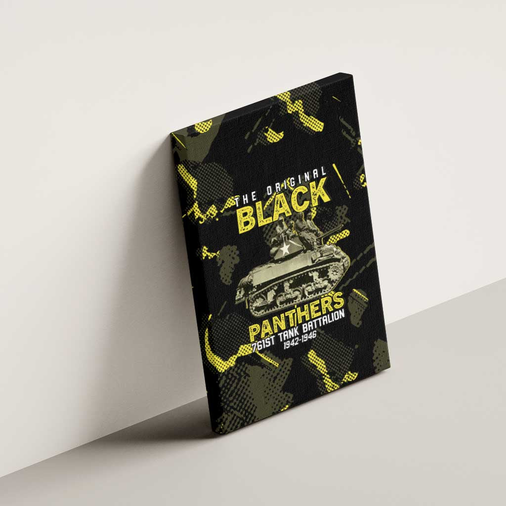 The Original Black Panthers 761st Tank Battalion Canvas Wall Art African American Heroes - African Pride