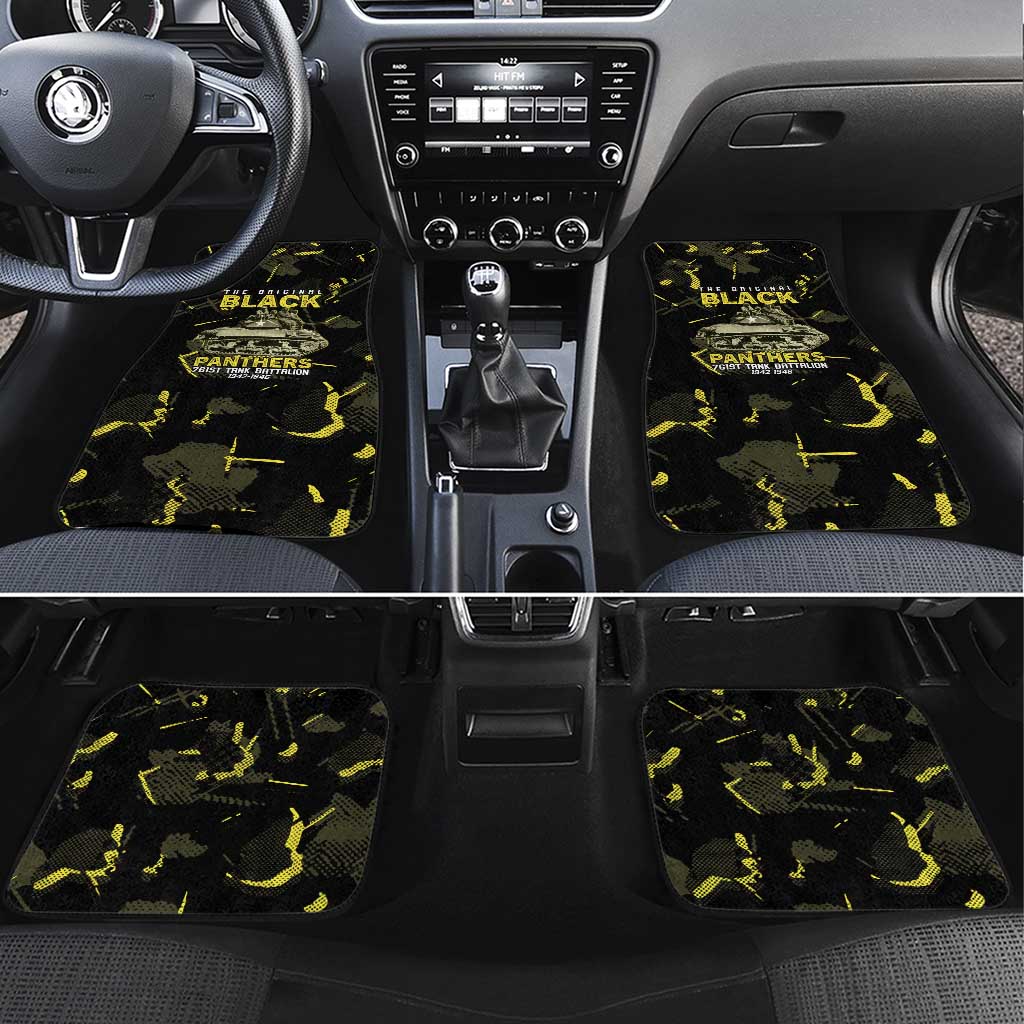 The Original Black Panthers 761st Tank Battalion Car Mats African American Heroes - African Pride