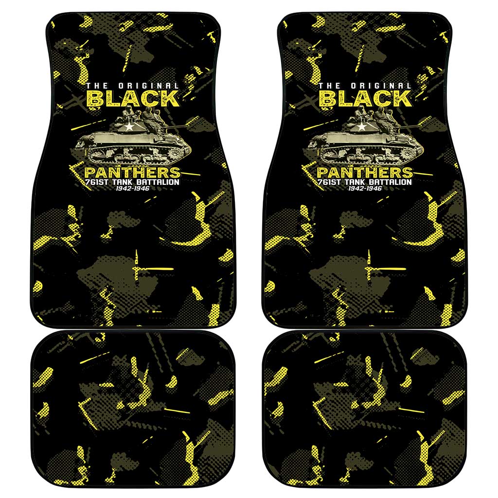 The Original Black Panthers 761st Tank Battalion Car Mats African American Heroes - African Pride