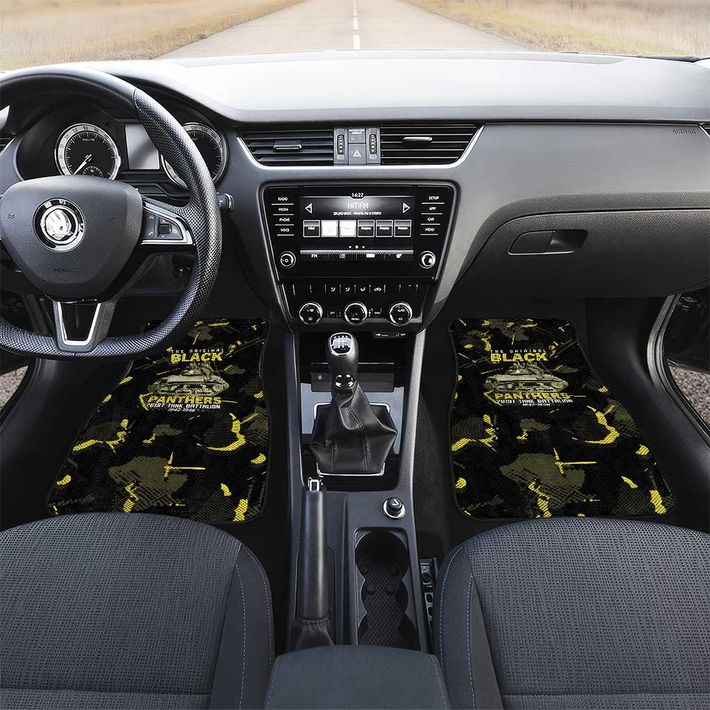 The Original Black Panthers 761st Tank Battalion Car Mats African American Heroes - African Pride
