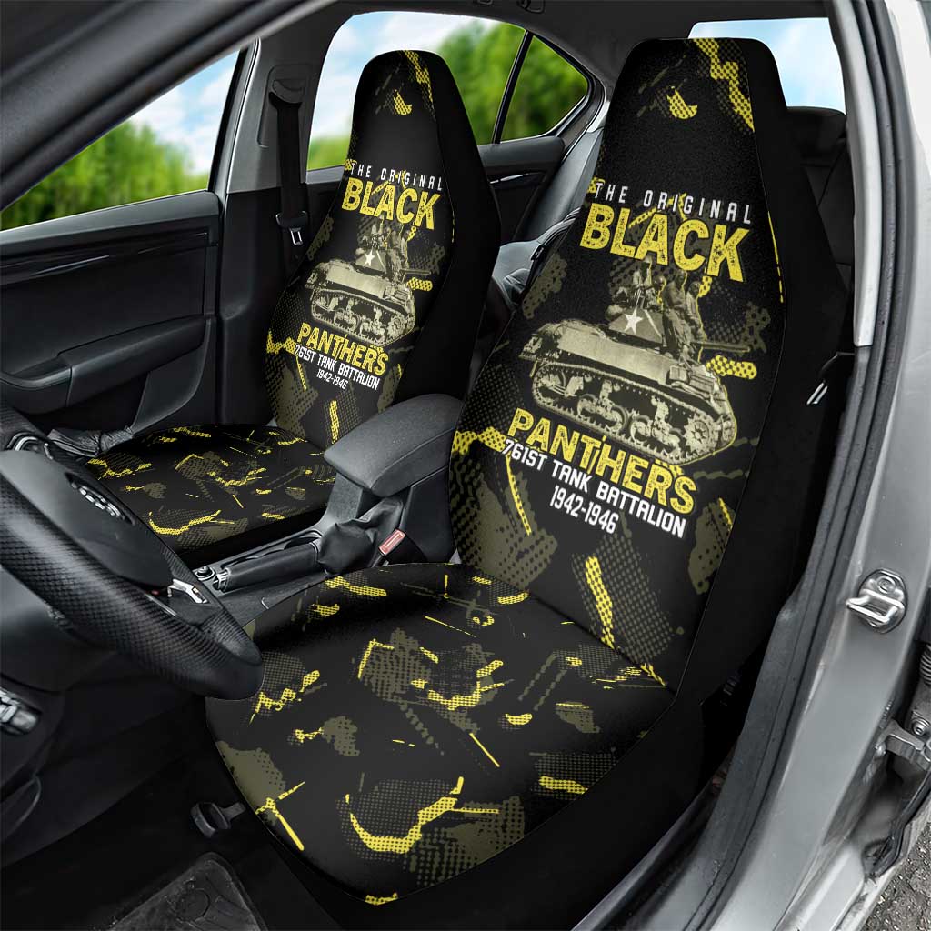 The Original Black Panthers 761st Tank Battalion Car Seat Cover African American Heroes - African Pride