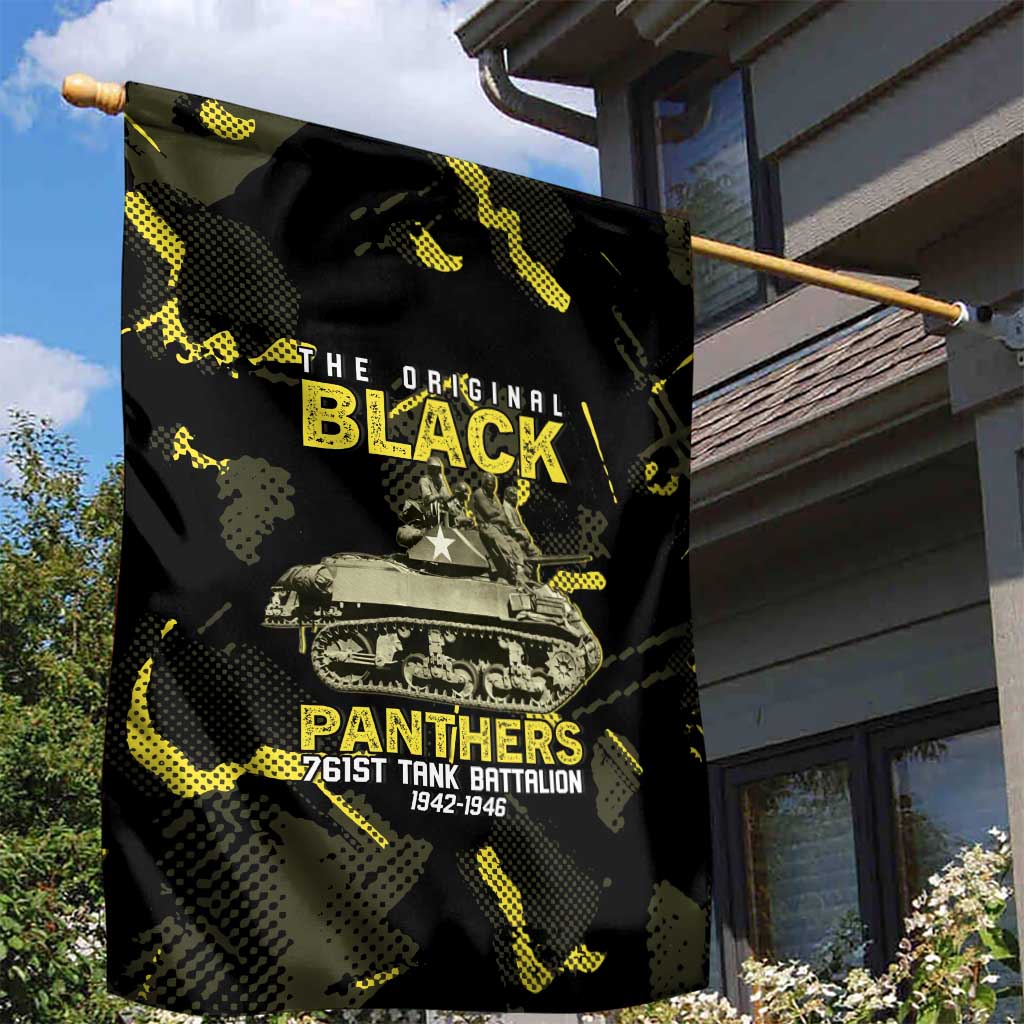 The Original Black Panthers 761st Tank Battalion Garden Flag African American Heroes - African Pride