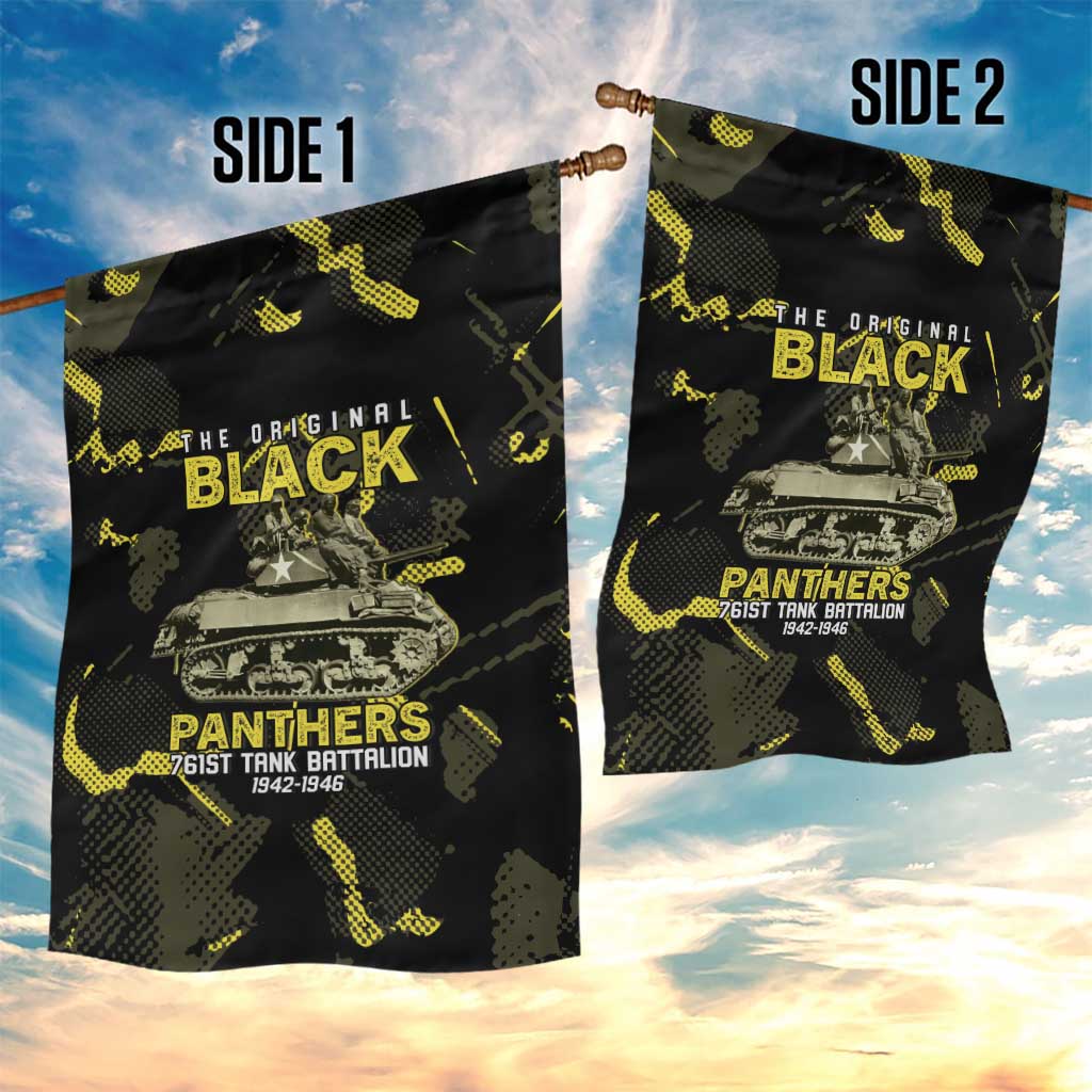 The Original Black Panthers 761st Tank Battalion Garden Flag African American Heroes - African Pride