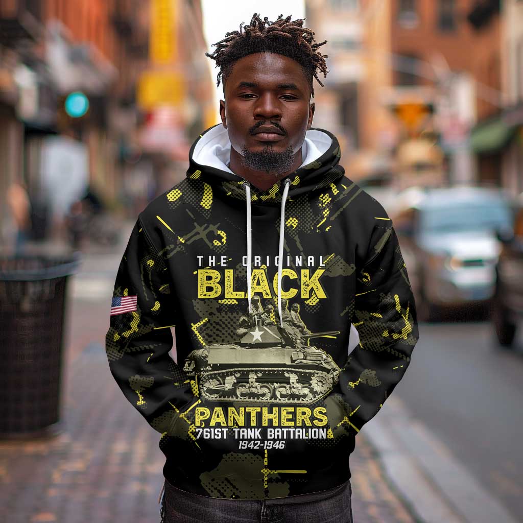 The Original Black Panthers 761st Tank Battalion Hoodie African American Heroes - African Pride