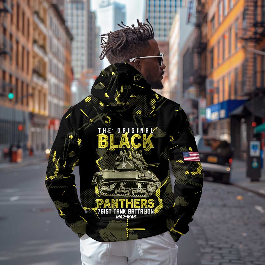 The Original Black Panthers 761st Tank Battalion Hoodie African American Heroes - African Pride