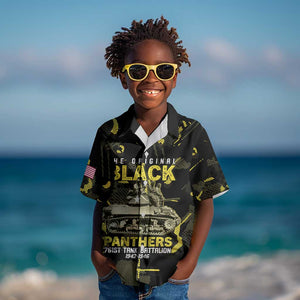 The Original Black Panthers 761st Tank Battalion Kid Hawaiian Shirt African American Heroes - African Pride