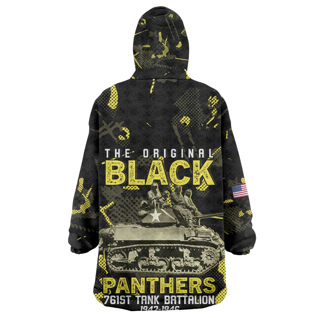 The Original Black Panthers 761st Tank Battalion Kid Wearable Blanket Hoodie African American Heroes - African Pride