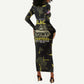 The Original Black Panthers 761st Tank Battalion Long Sleeve Bodycon Dress African American Heroes - African Pride